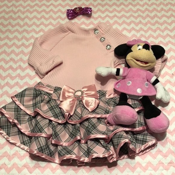 Youngland Other - 5/$25, 10/$40 Youngland plaid glitter & rhinestone